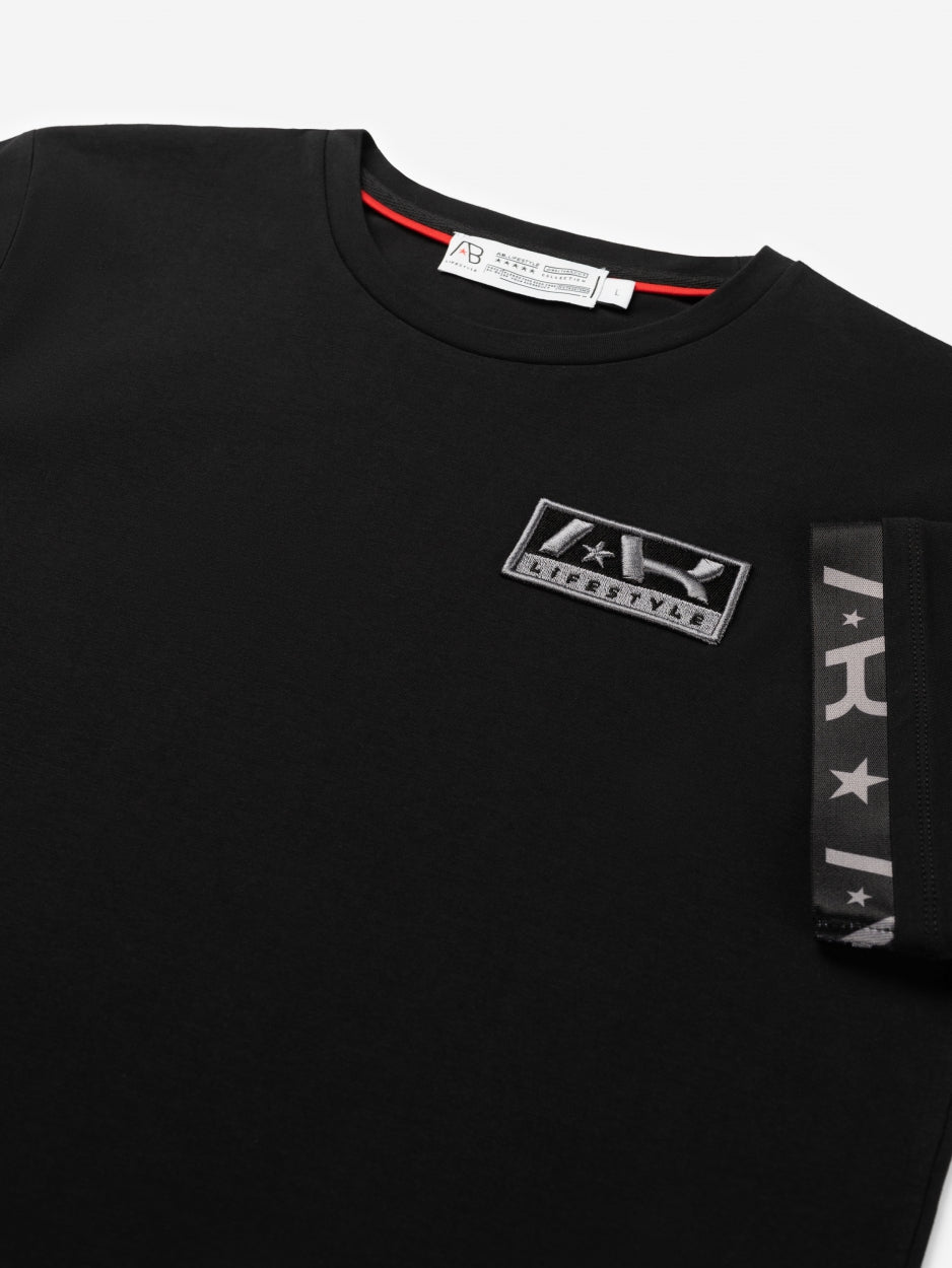 Flag Tee | Jet Black