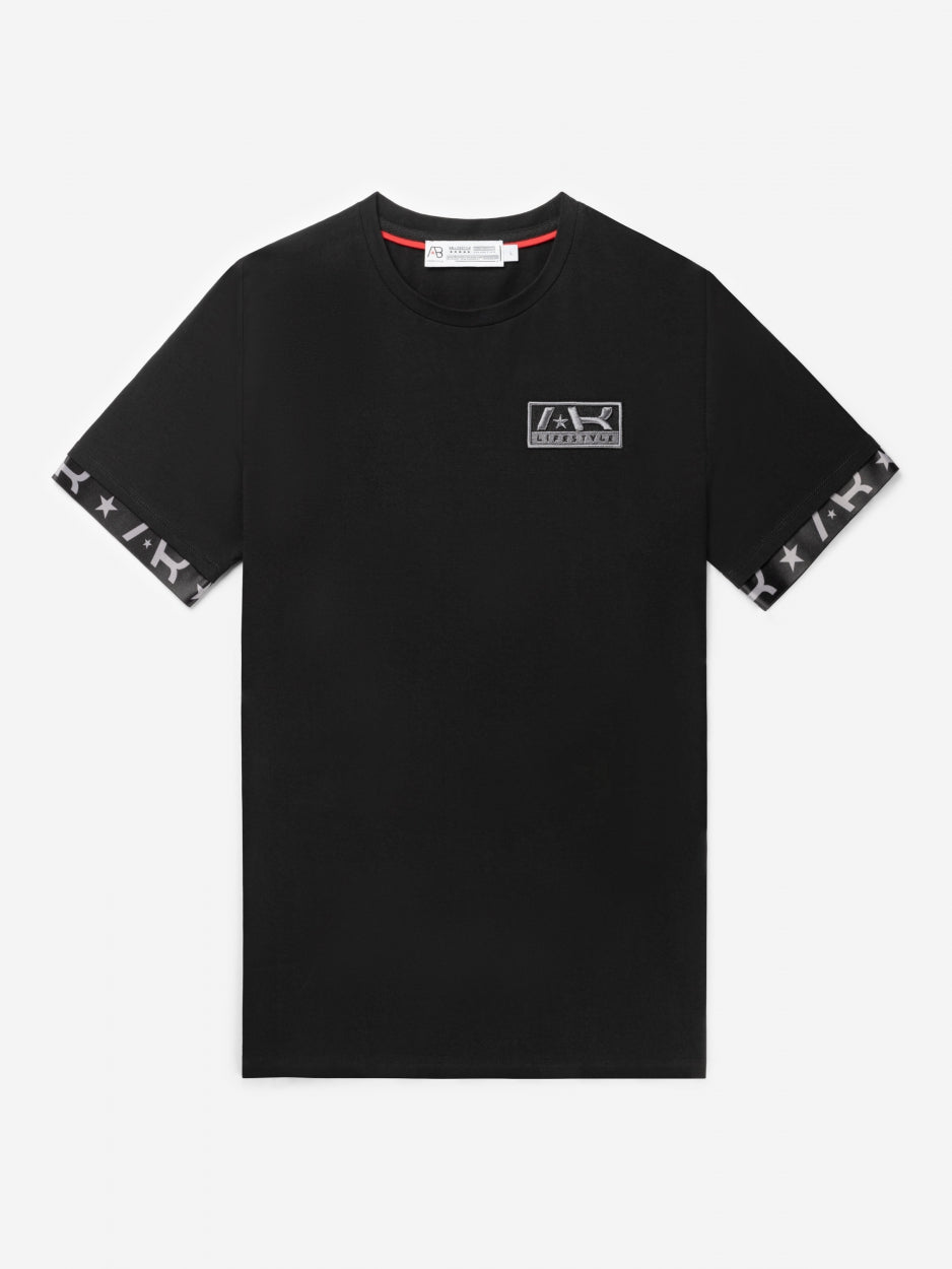 Flag Tee | Jet Black