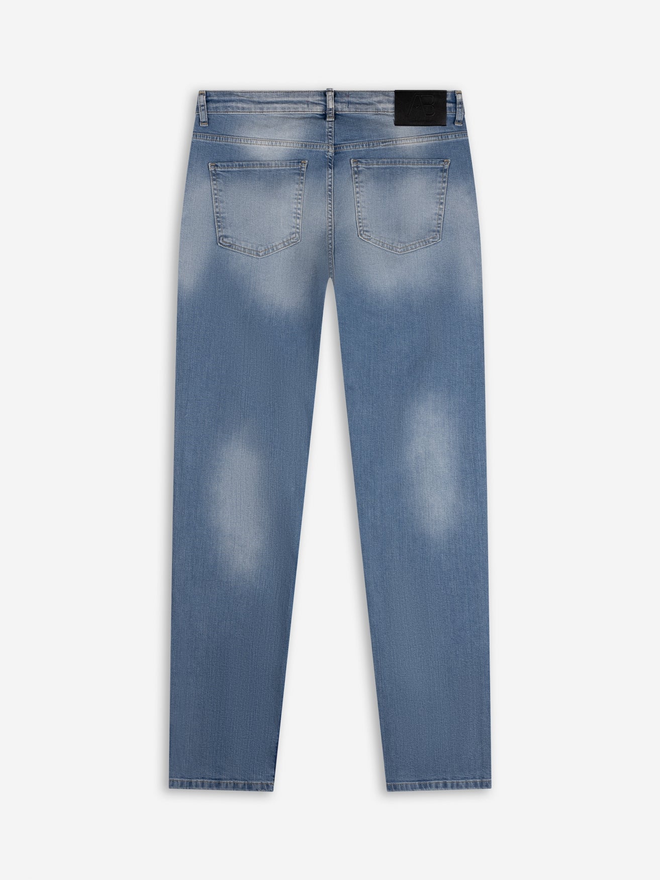 Slim-Fit Denim Jeans Paint | Dark Blue | Mid Blue