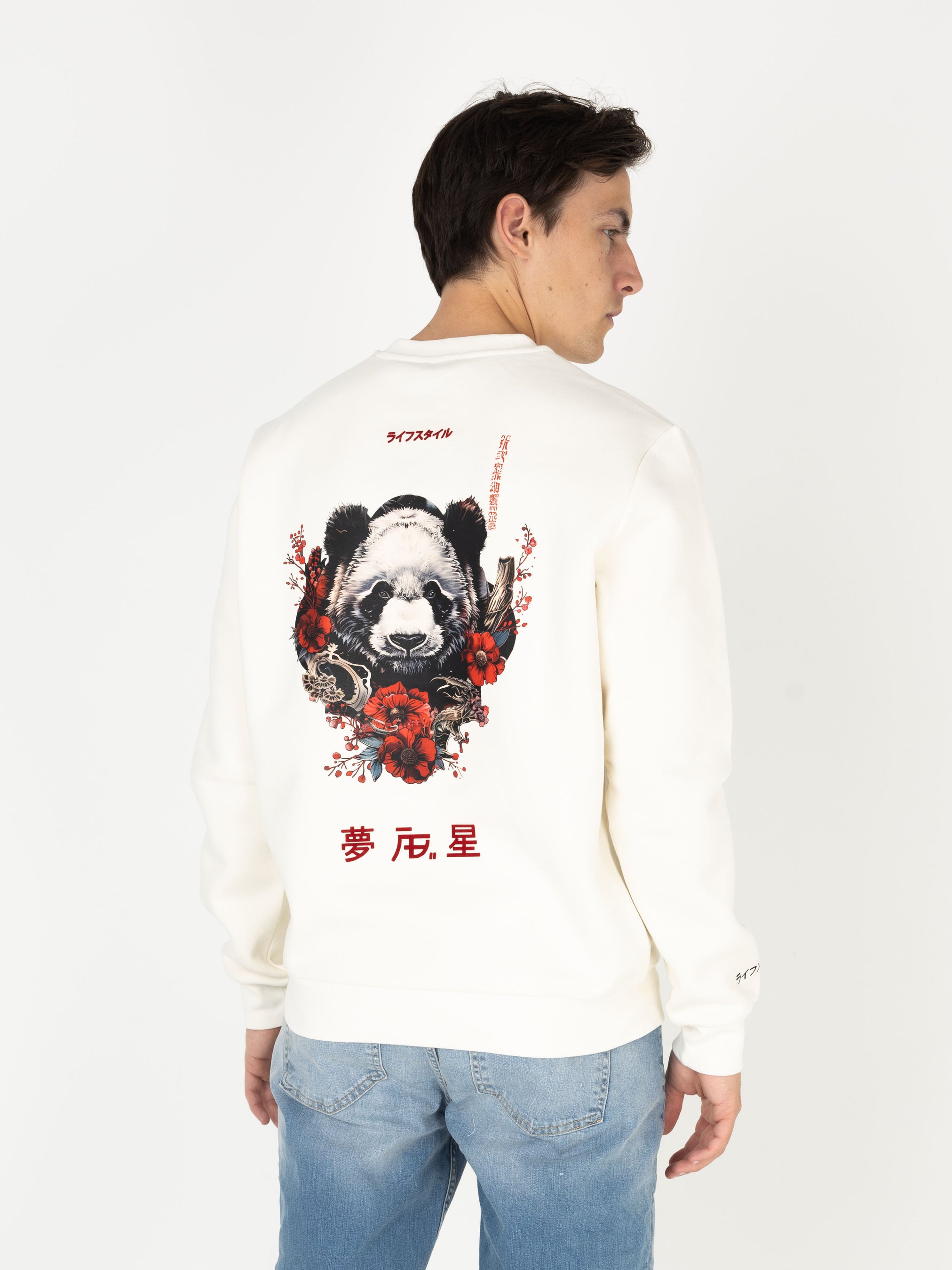 Ink Crewneck (Panda) | White Swan