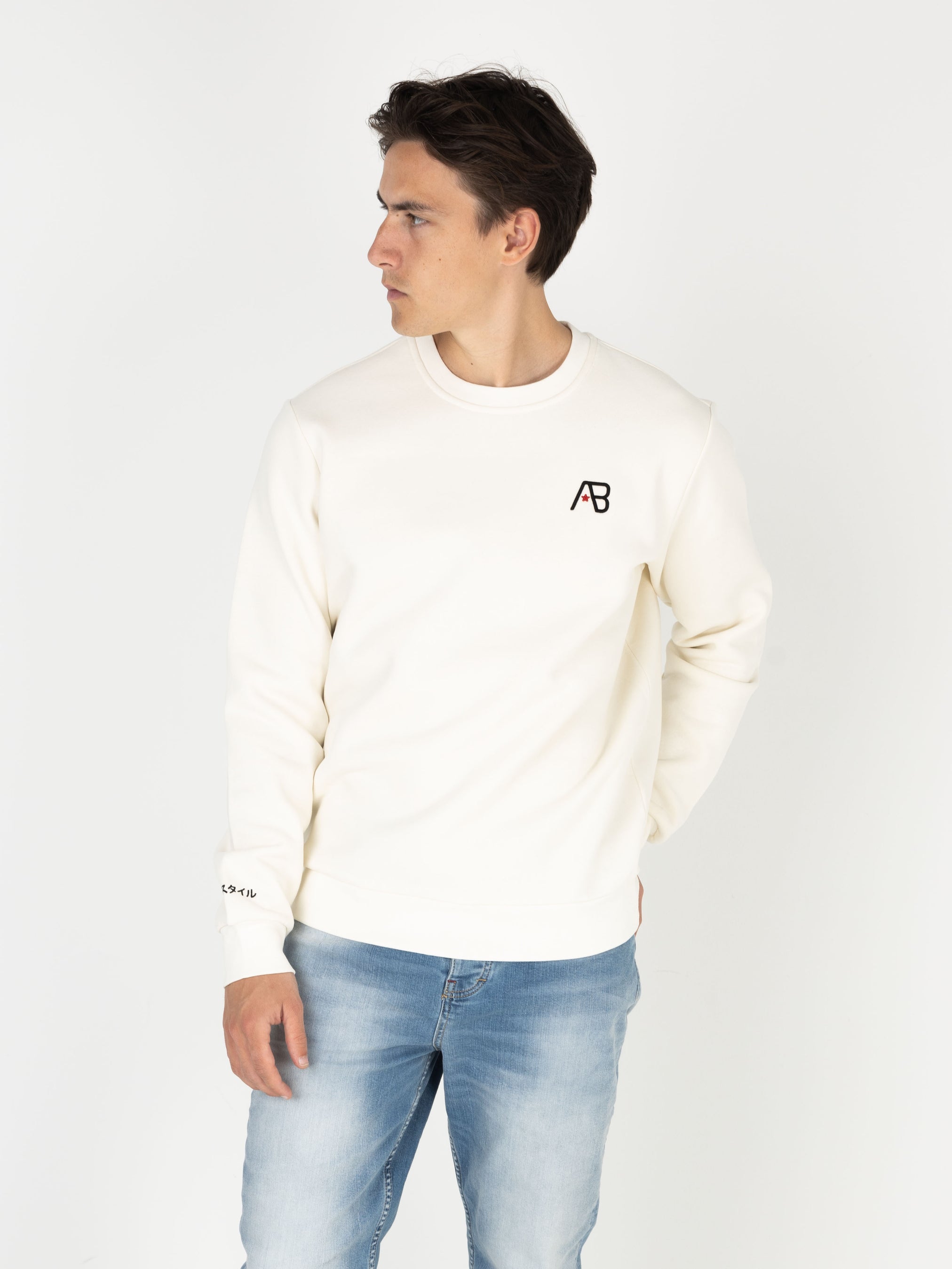 Ink Crewneck (Panda) | White Swan