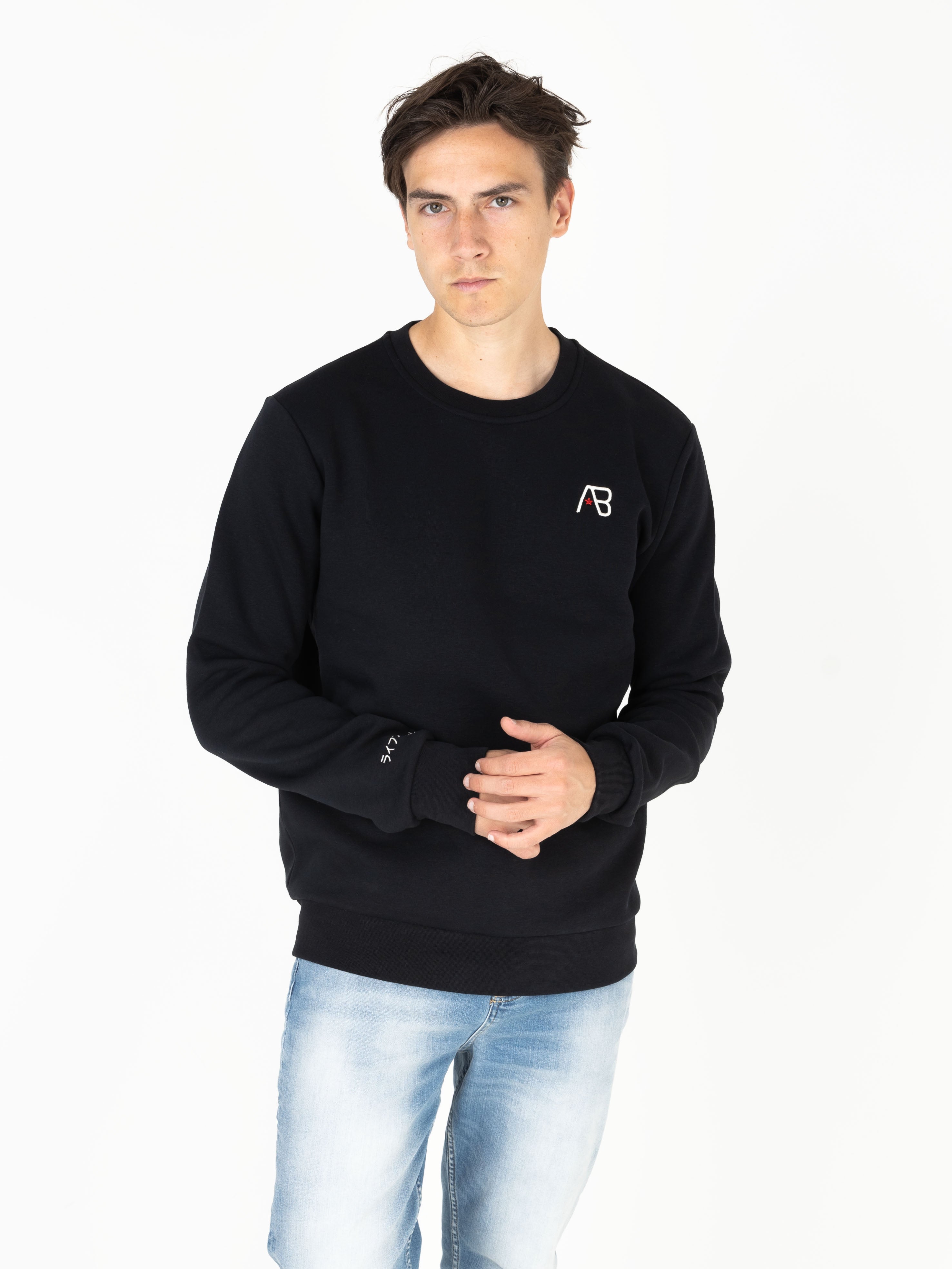 Ink Crewneck (Panda) | Jet Black