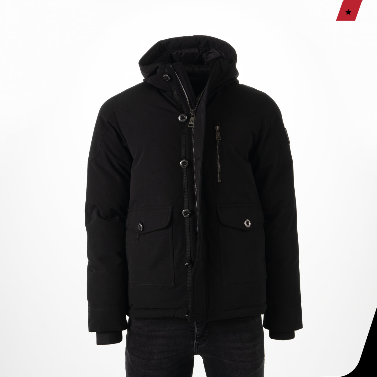 Parka Jacket Kort | Black - AB Lifestyle