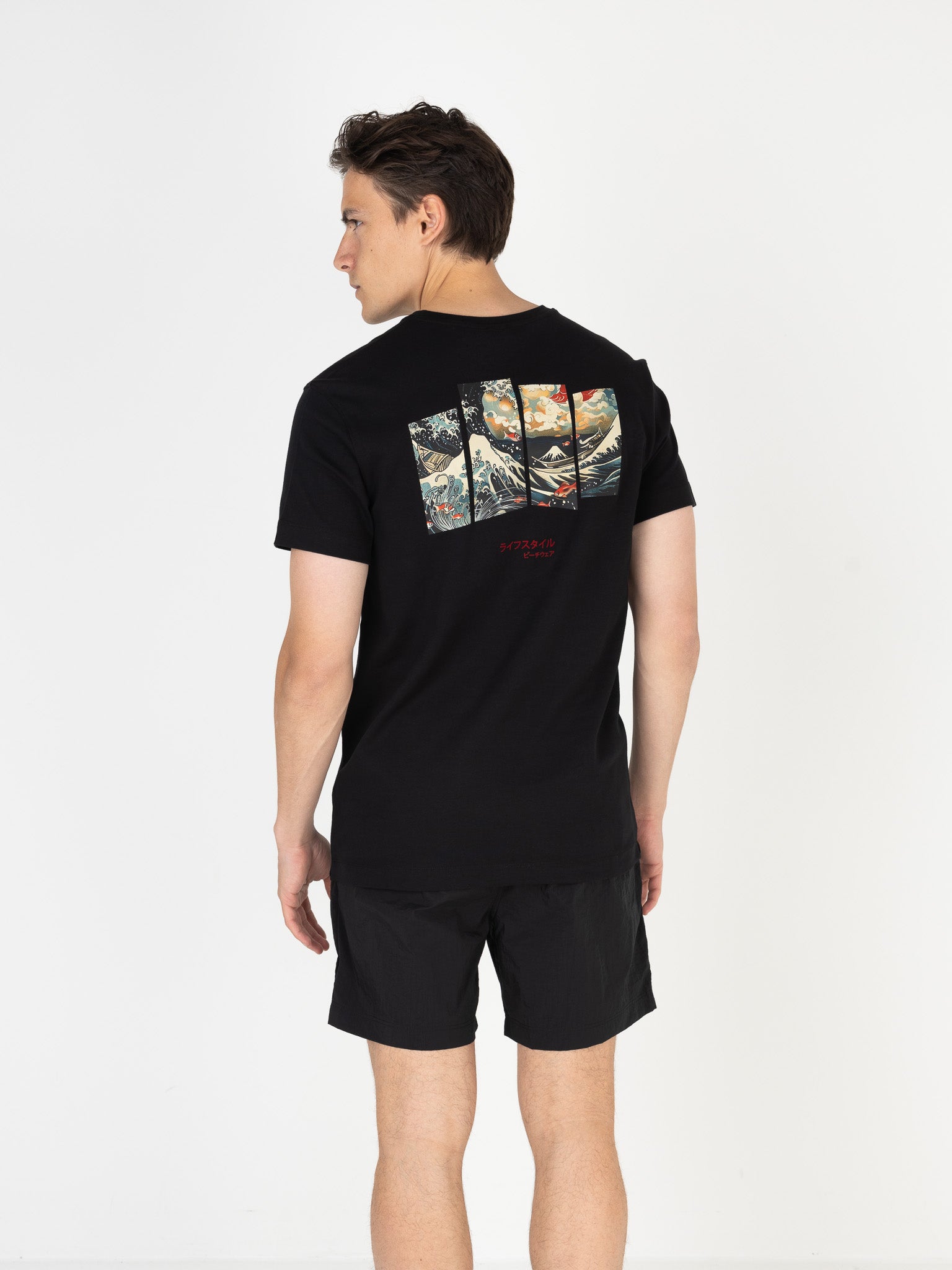 Ink Tee (Ocean) | White Swan / Jet Black