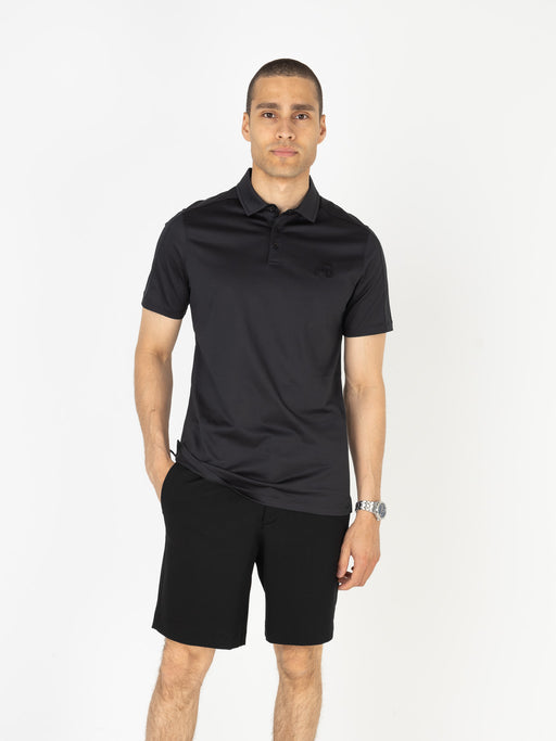 Premium Interlock Polo | Jet Black