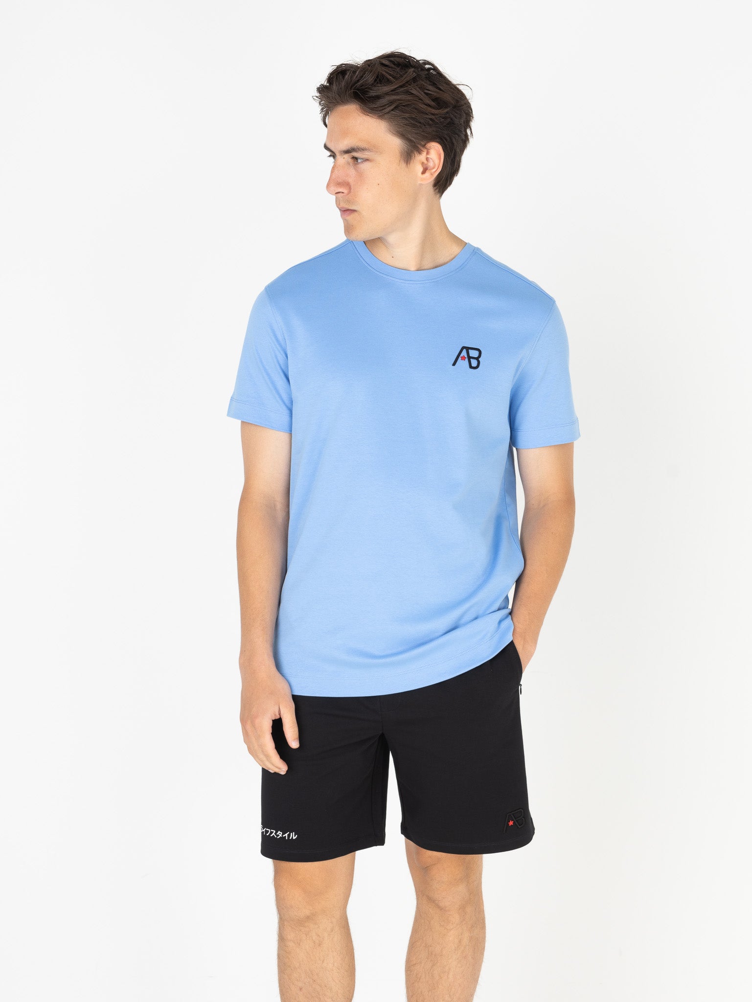 Ink Tee (Koi) | Cornflower Blue