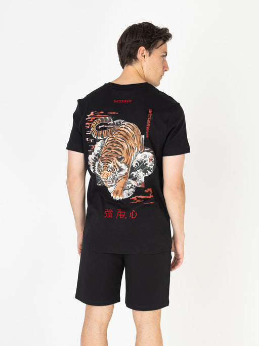 Ink Tee (Tiger) | Jet Black