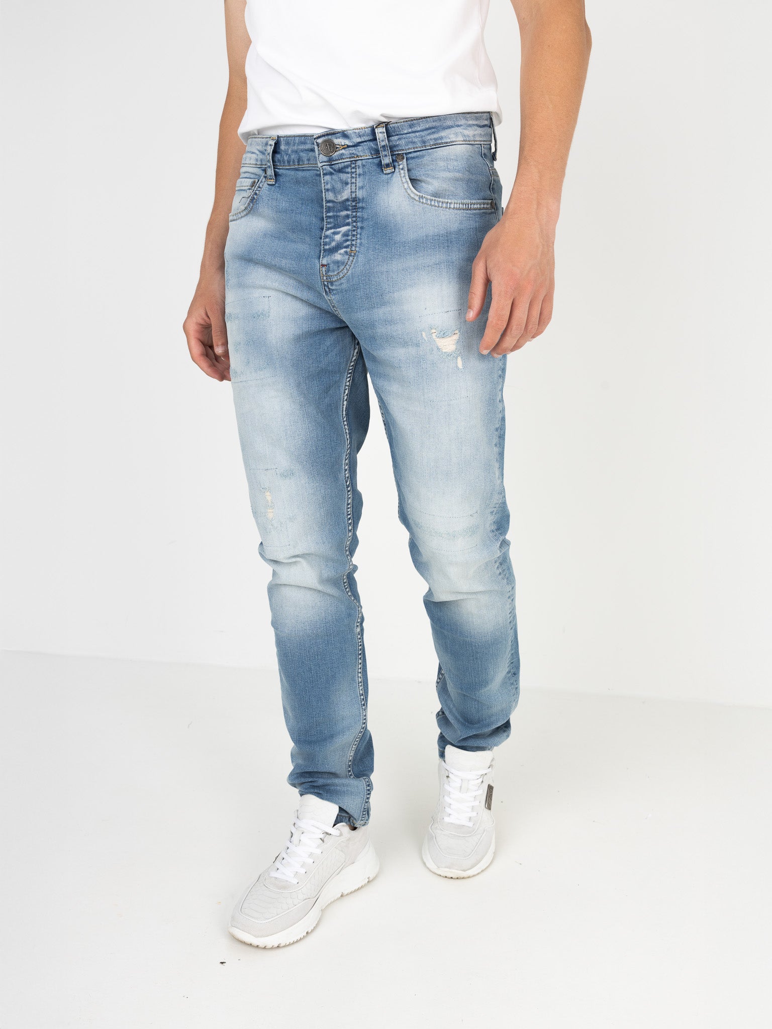 Reno Denim Jeans (Regular-Fit) | Mid Blue