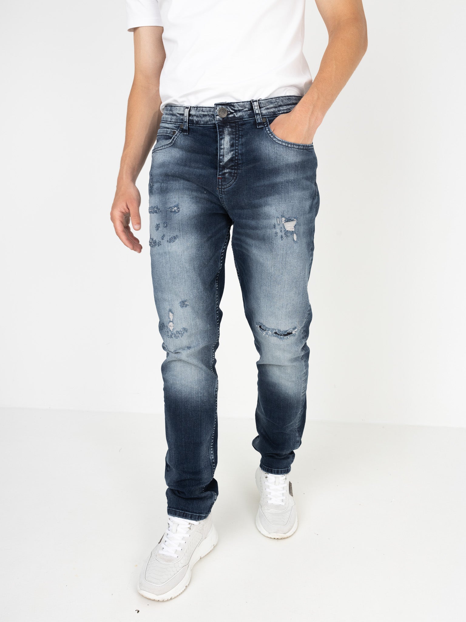 Reno Denim Jeans (Regular-Fit) | Dark Blue