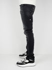 Slim-Fit Denim Jeans Paint | Dark Blue | Jet Black