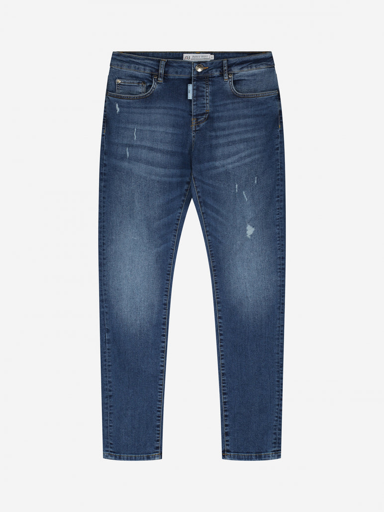 Slim-Fit Denim Jeans Paint | Dark Blue | Dark Blue