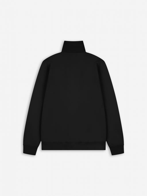 Diamond Half-Zip Sweater | Jet Black