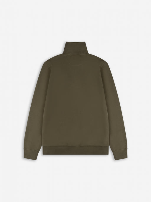 Diamond Half-Zip Sweater | Olive Night