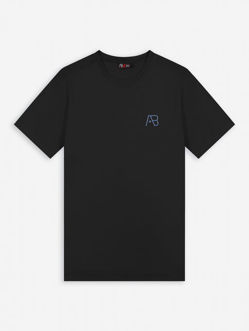 Festival Tee | Jet Black / Cornflower Blue