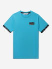 Flag Tee | Cyan Blue