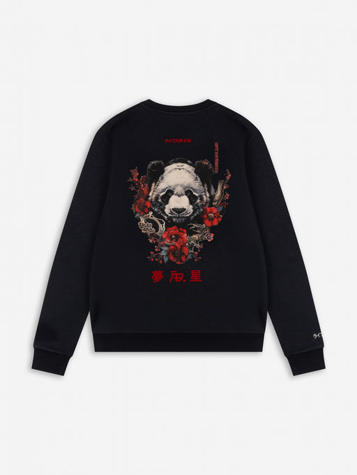 Ink  Crewneck (Panda) | Jet Black
