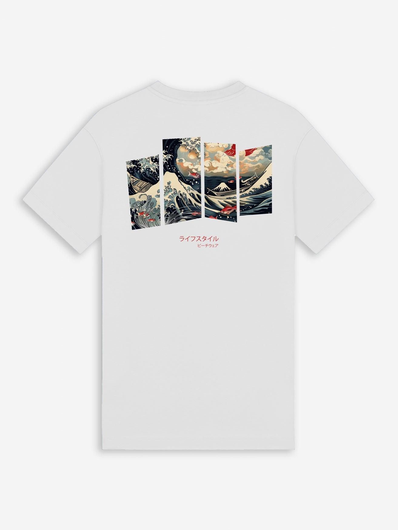 Ink Tee (Ocean) | Bright White / Desert Sage