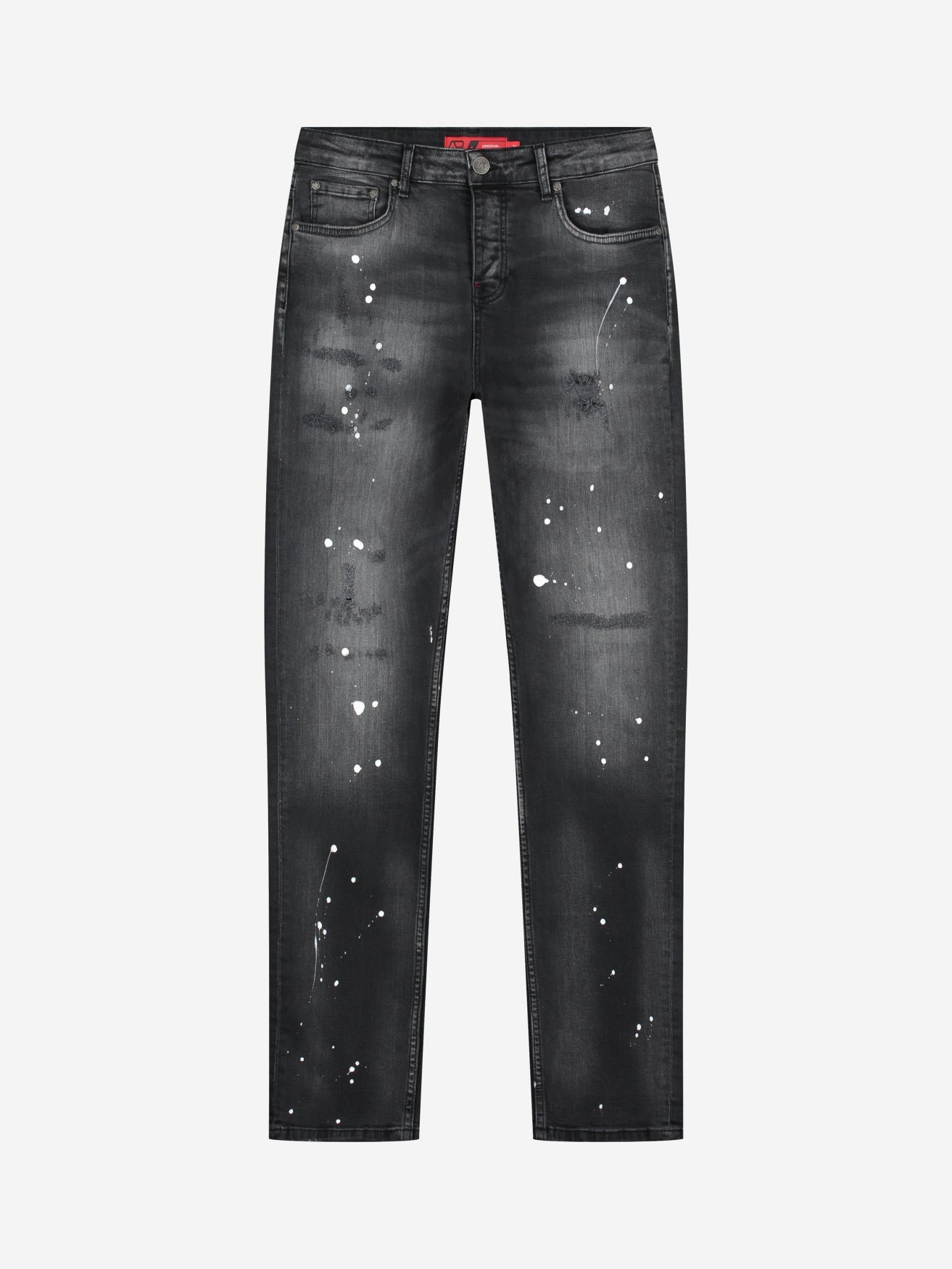 Slim-Fit Denim Jeans Paint | Dark Blue | Jet Black