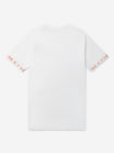 Neon Flag Tee | White / Papaya Punch