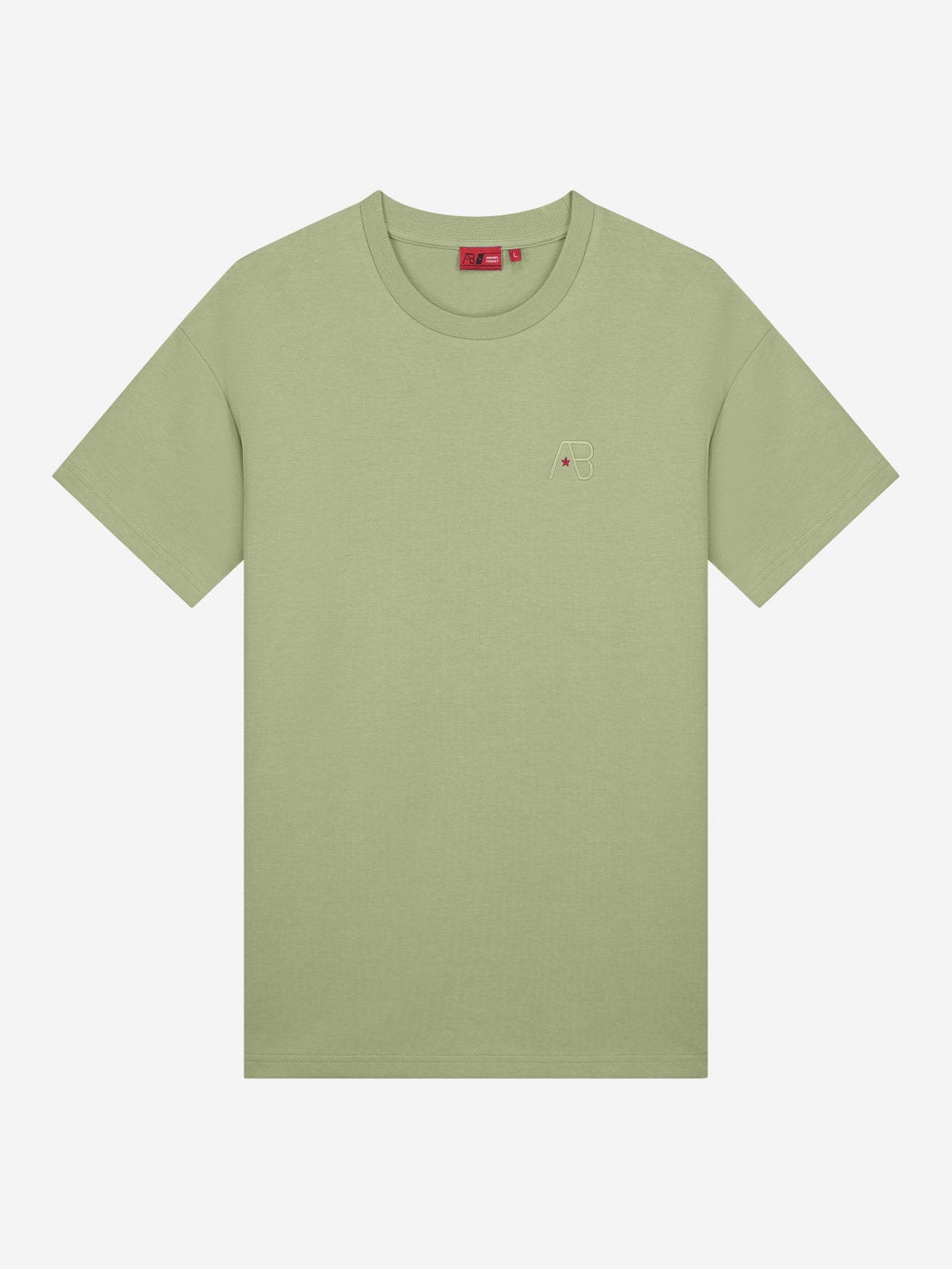Basic Regular-Fit Tee | Sage Green