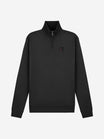 Diamond Half-Zip Sweater | Jet Black