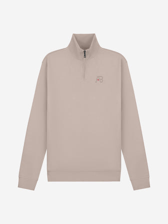 Diamond Half-Zip Sweater | Moonrock